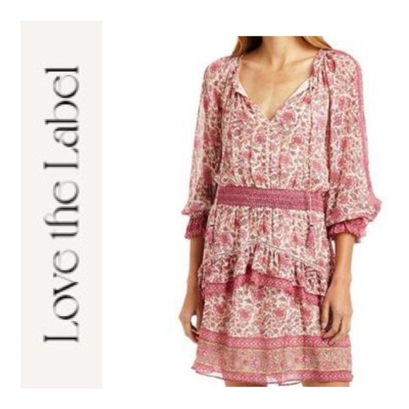 Love The Label Dresses & Skirts - LOVE THE LABEL Sam Tippy Border Print Dress size small